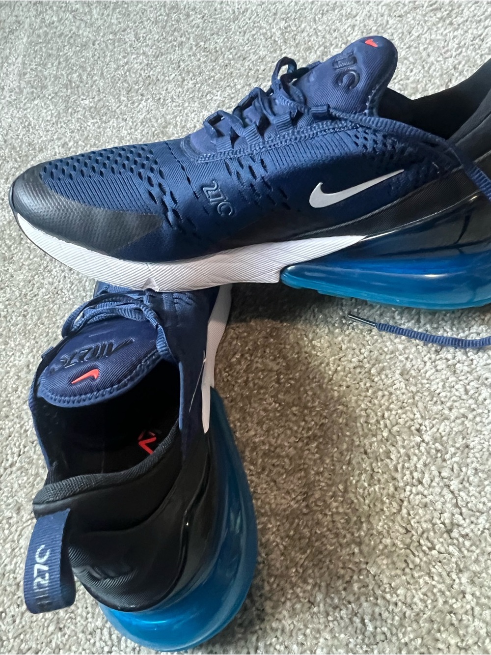 Nike Air Max 270 Navy and Blue Men’s Sneakers